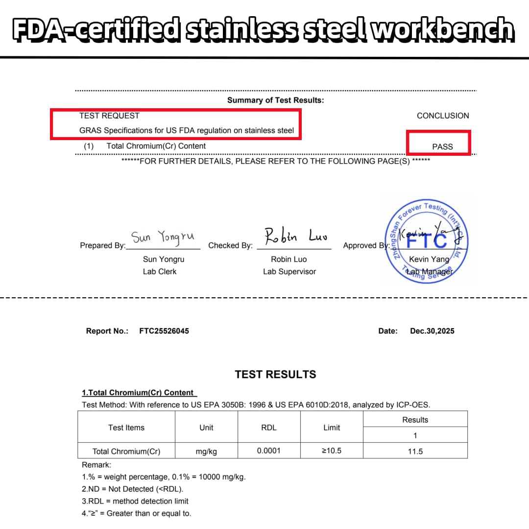 Generic stainless steel workbench with wheels demonstrates easy mobility and brake-enabled safety.