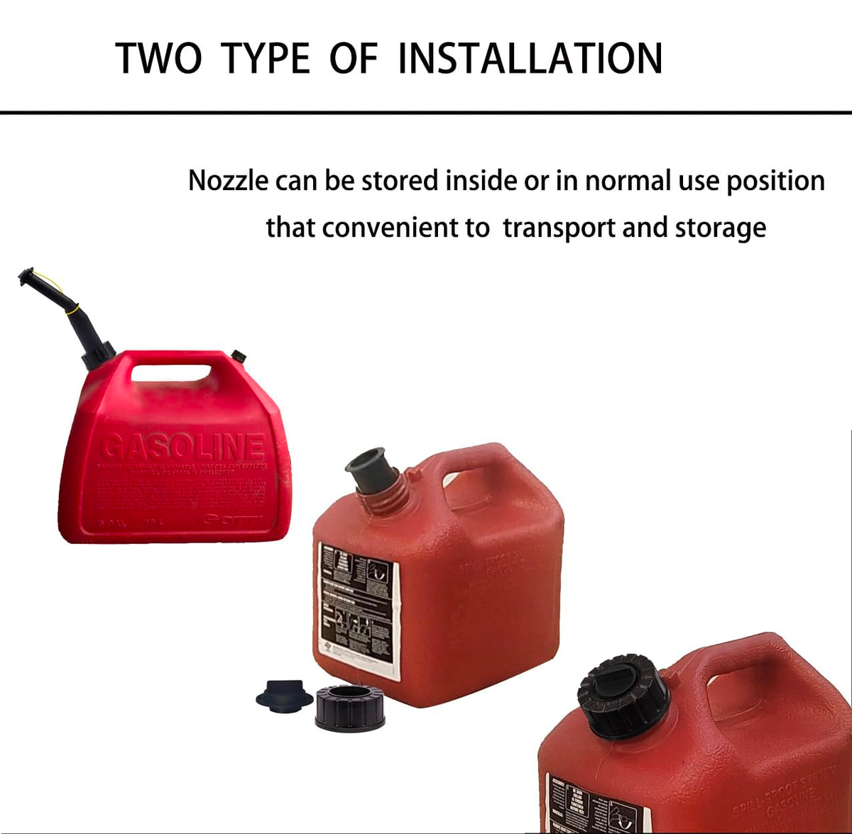 Generic yellow vent cap shown for back-end venting and easy use.