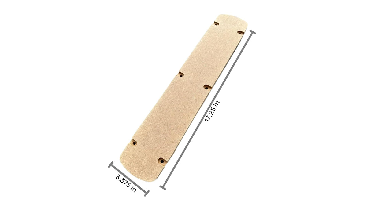 Generic zero clearance insert for Dewalt DHS780 front view improves cut cleanliness and edge quality.