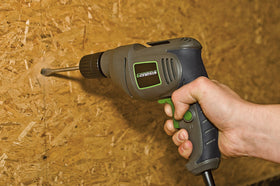 Genesis GD38B drill featuring belt clip for easy transport