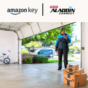 Genie Aladdin Connect iPhone app view enables remote garage control