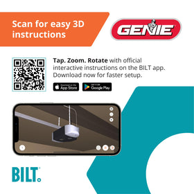 Genie Chain Drive 500 easy-install rail assembly in minutes