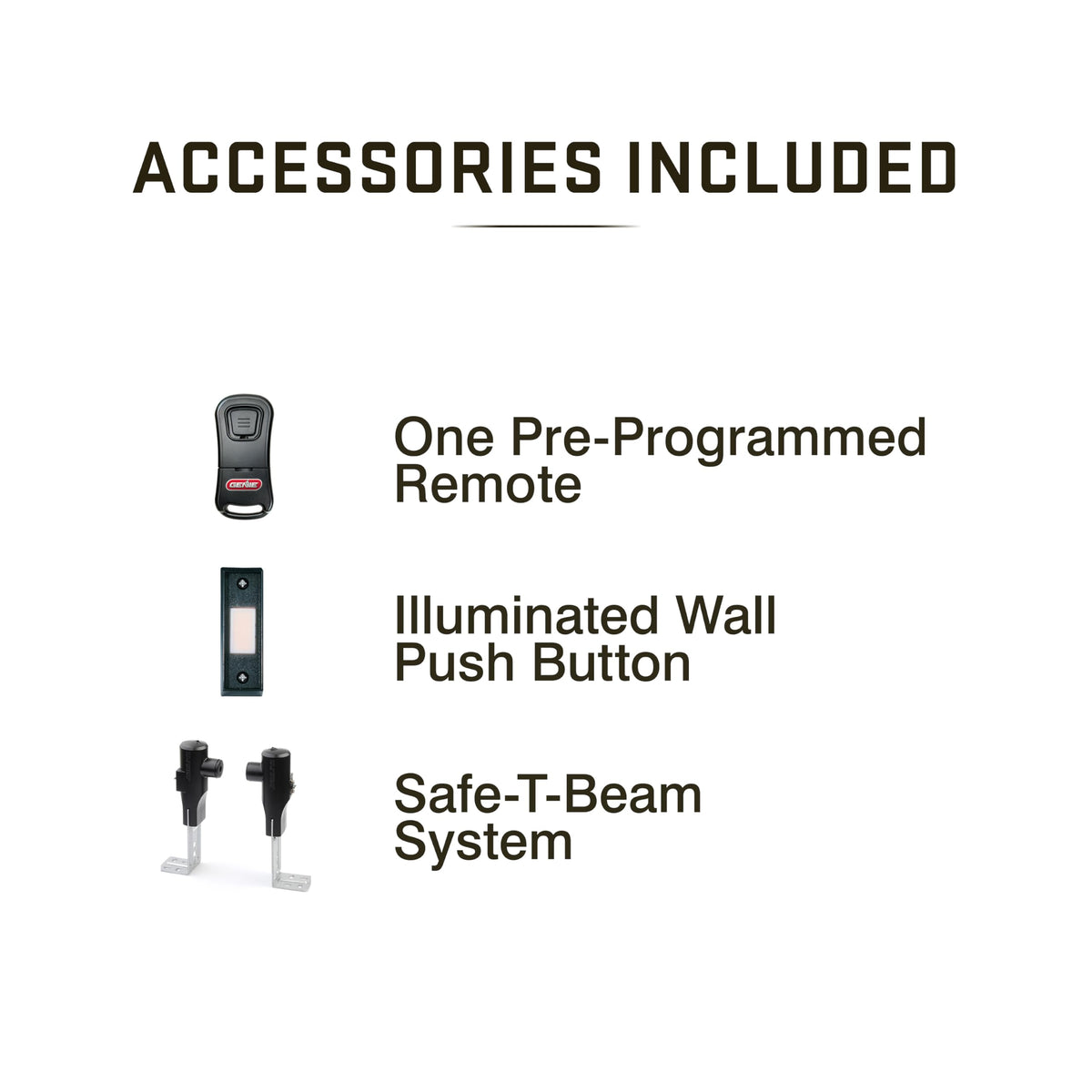 Genie Chain Drive 500 remote for convenient garage access