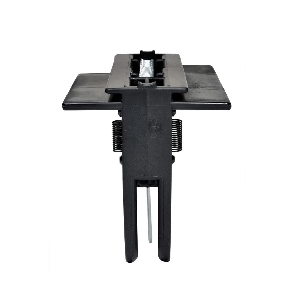 Genie emergency release lever for safe manual operation during outages.