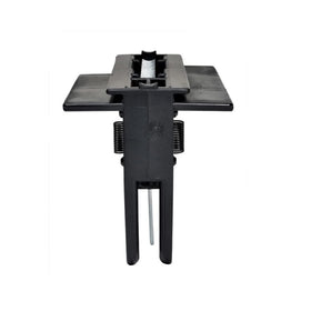 Genie emergency release lever for safe manual operation during outages.
