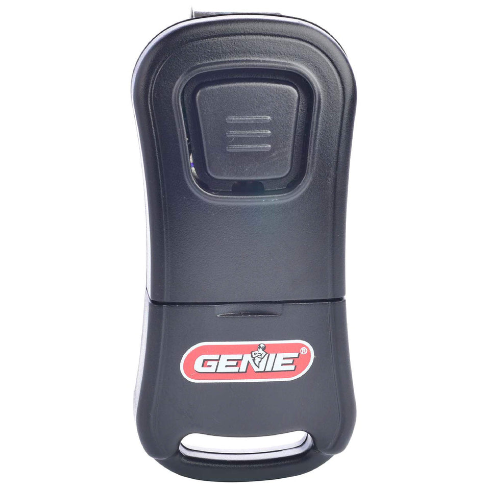 Genie G1T remote with a compact design for easy carrying.