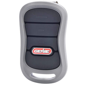 Genie G3T-R remote front view showing compact design for easy storage