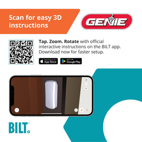 Genie GK-R keypad dual-frequency auto-seek reduces interference.