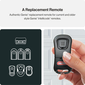 Genie Intellicode dual-frequency technology reduces interference and boosts reliability.