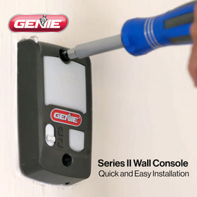 Genie Series II wall console light control lets you manage opener lights independently.