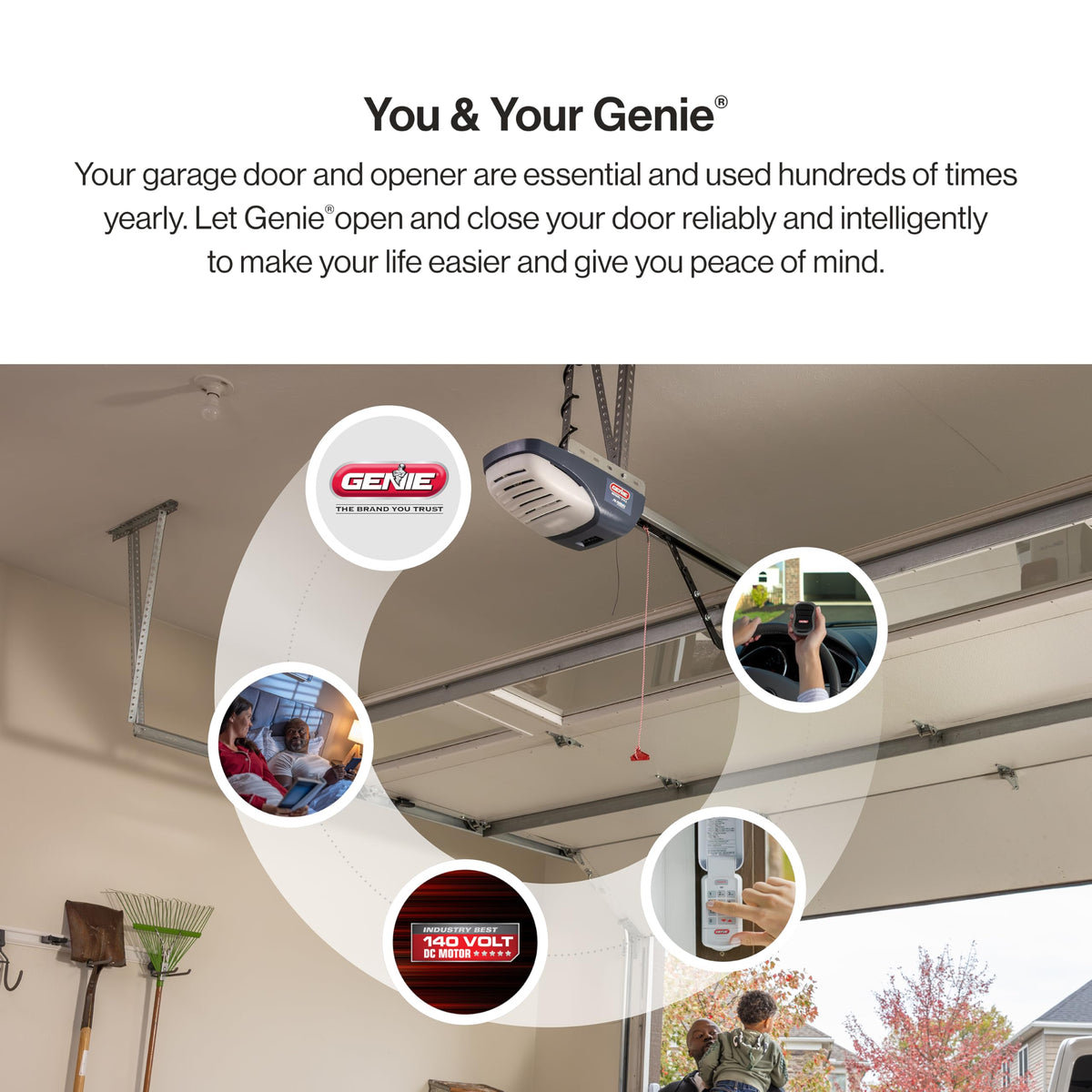 Genie SilentMax 1000 ultra-quiet operation in residential garage