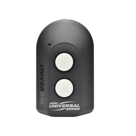 Genie Universal 2-Button Remote front view for easy garage access.