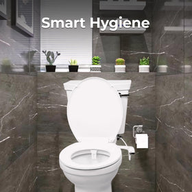 GenieBidet eco-friendly design reduces toilet paper use and waste.