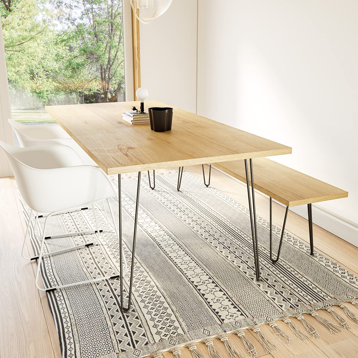 Genius Iron legs shown with easy-install steps for DIY projects