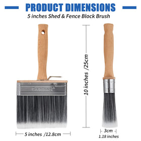 Genixart bucket-edge clip keeps the brush steady while loading paint.