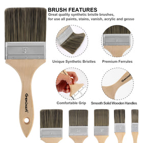 Genixart 3in brush ideal for masonry and limewash applications.