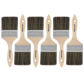 Genixart double thick chip brush 3in for walls and furniture delivers a smooth finish.