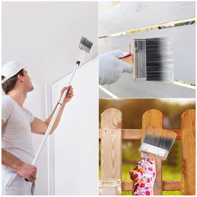 Genixart wide brush ideal for decks, fences, brick and concrete surfaces.