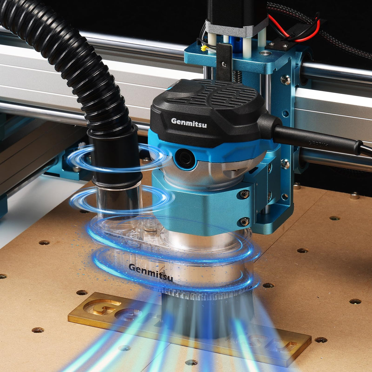 Genmitsu dust shoe 2-step assembly for quick setup