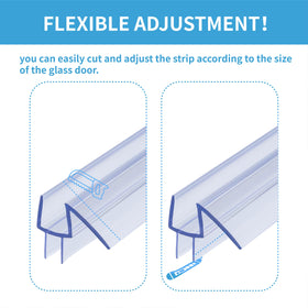 GENNHOPO 36 inch seal helps create a dry bathroom floor