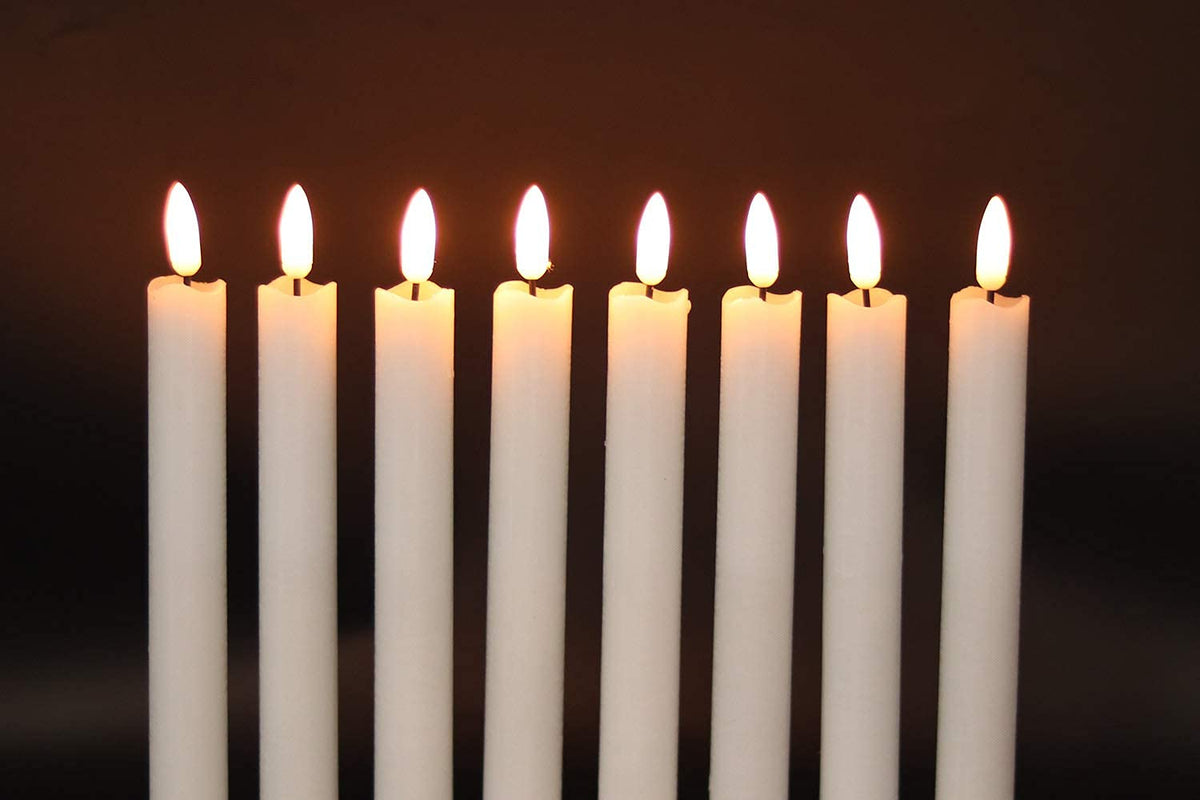 GenSwin real wax taper candles offer authentic look in decor.