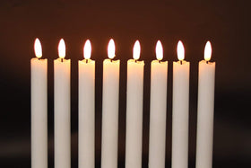 GenSwin real wax taper candles offer authentic look in decor.