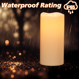 GenSwin hanging-friendly flameless candle for outdoor decor