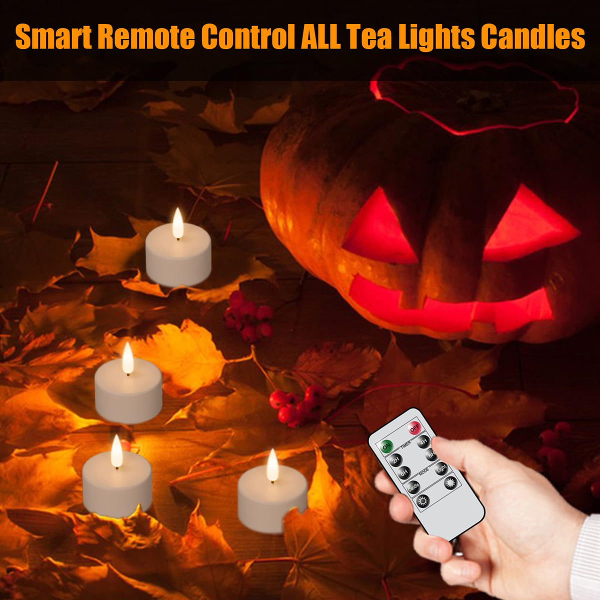 GenSwin timer-function tealight ready to schedule 2/4/6/8 hours.