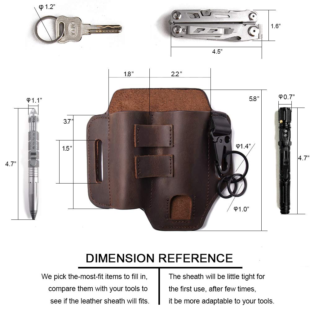 Gentlestache belt loop fits standard belts for a snug, secure fit.