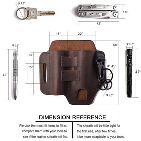 Gentlestache belt loop fits standard belts for a snug, secure fit.
