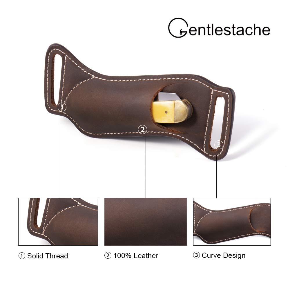 Gentlestache curve-shaped belt sheath sits snugly on the waist.