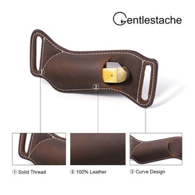 Gentlestache curve-shaped belt sheath sits snugly on the waist.