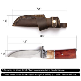 Gentlestache dark brown compact EDC sheath for everyday use.