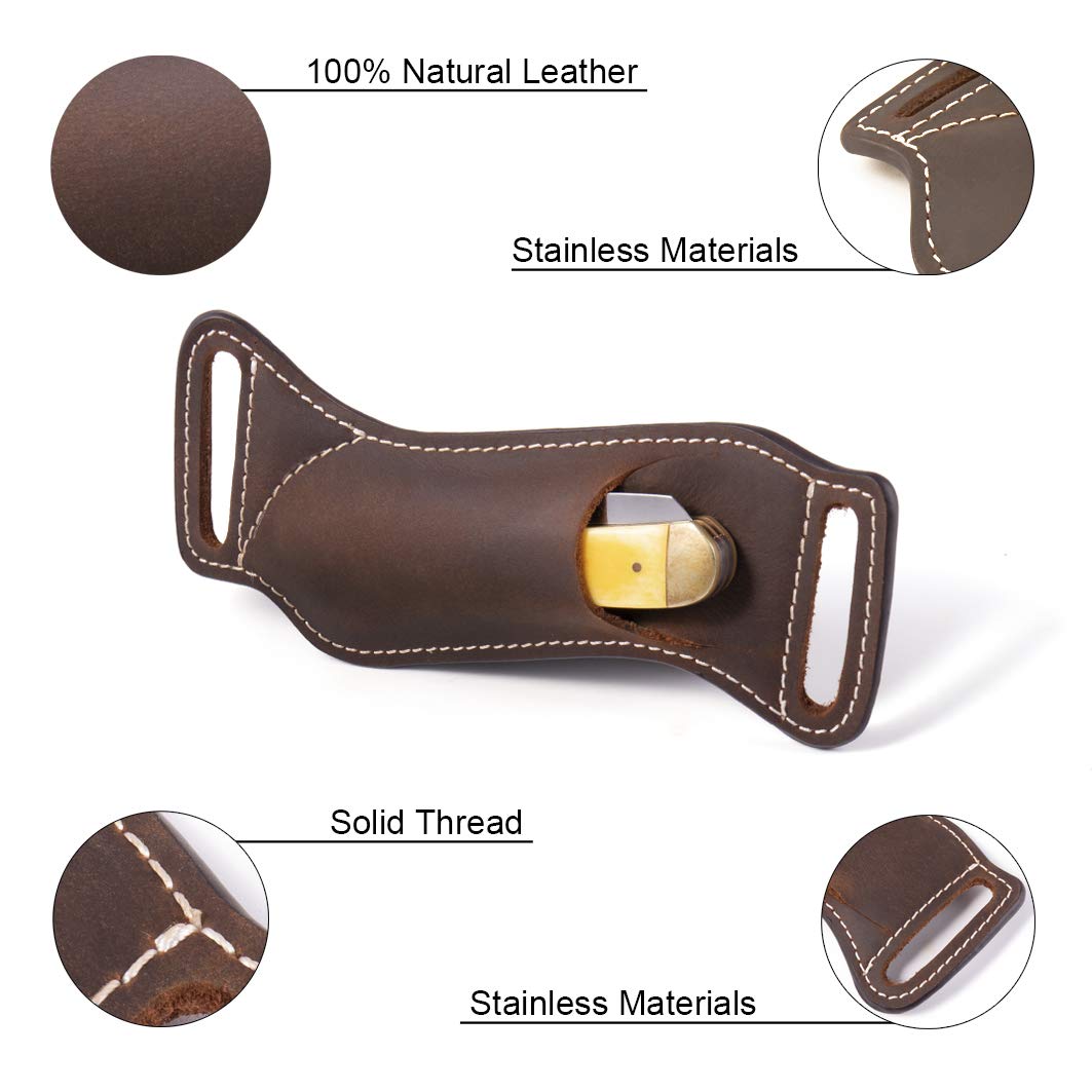 Gentlestache durable EDC pouch protects your knife daily.