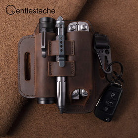 Gentlestache flashlight holder provides quick access in low-light conditions.