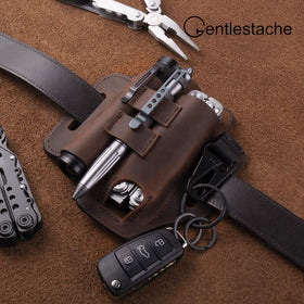 Gentlestache keychain clip secures small items for daily carry.