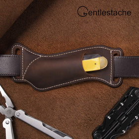 Gentlestache knife sheath designed for 6-7 inch pocket knives.