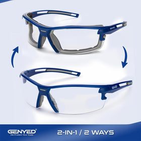 GENYED UV400 protection shields eyes from sun while working outdoors.