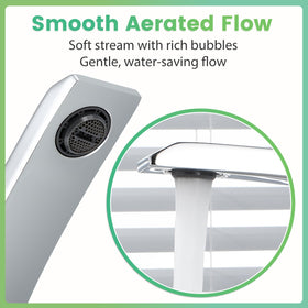 Geobella ceramic cartridge image suggests long-lasting drip-free performance