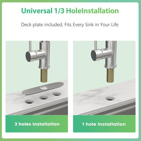 Geobella quick-connect hoses simplify installation and maintenance.
