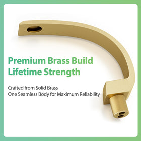 Geobella smooth single-handle control for quick temperature adjustments.