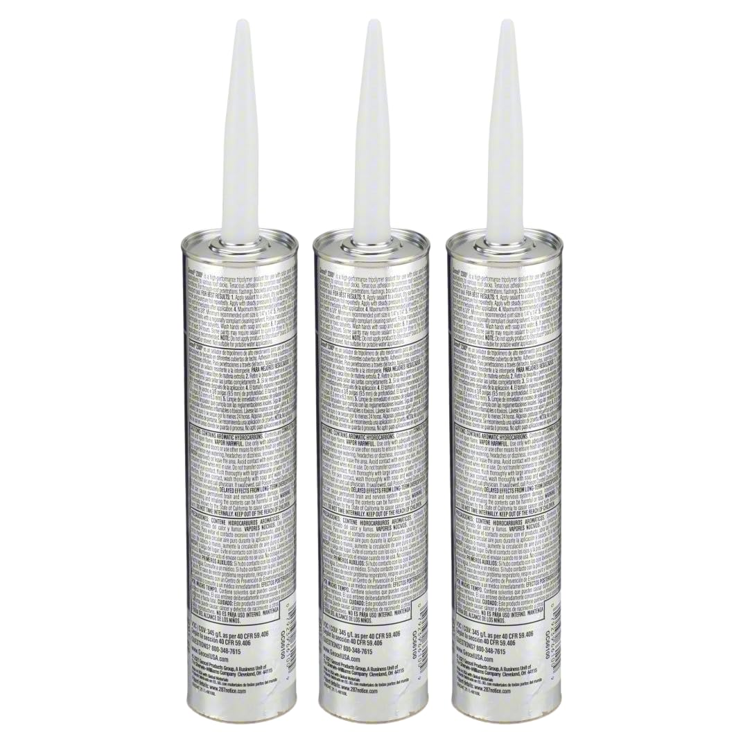 Geocel GC66100 sealant is applied on roof and trim for long-lasting flexibility.
