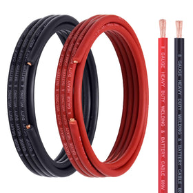 Geosiry 8 gauge red battery cable for secure terminal connections and high-conductivity power