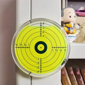 Geouniver Bullseye level on furniture for accurate furniture leveling.