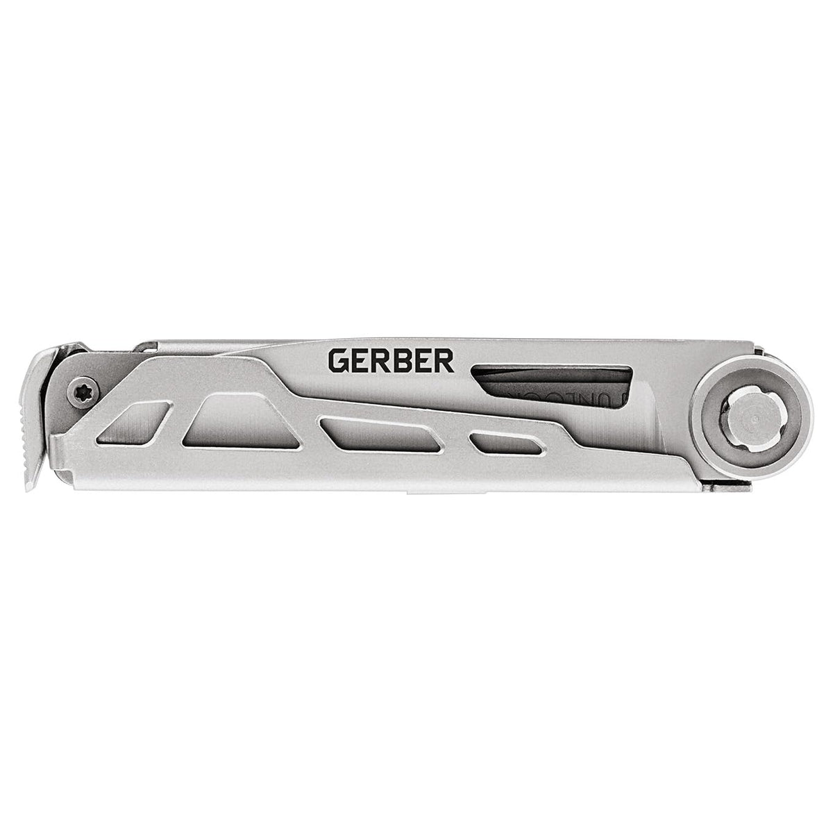 Gerber Armbar Drive textured handle offers secure grip outdoors.