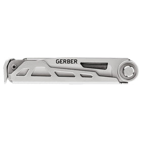 Gerber Armbar Drive textured handle offers secure grip outdoors.