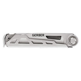 Gerber Armbar Drive pry bar provides leverage for stubborn fasteners.
