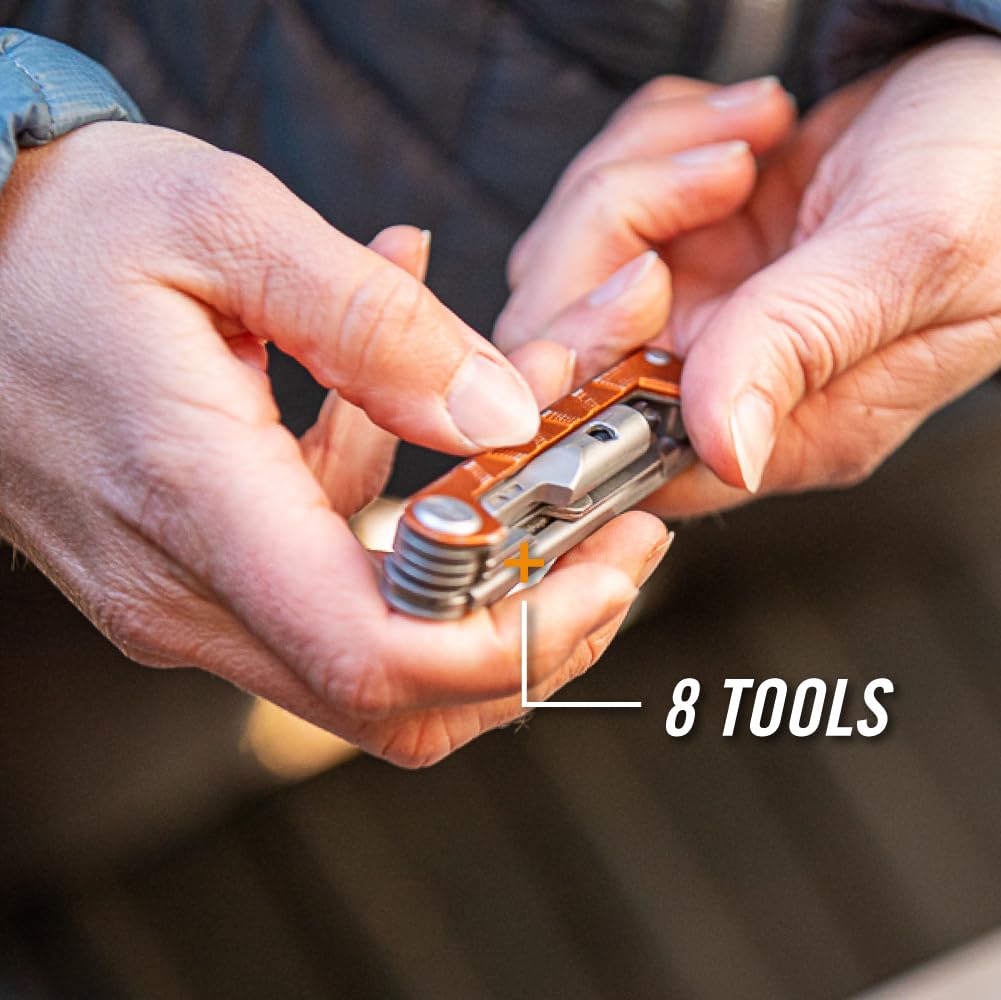 Gerber Armbar Drive awl included for piercing fabric or leather.