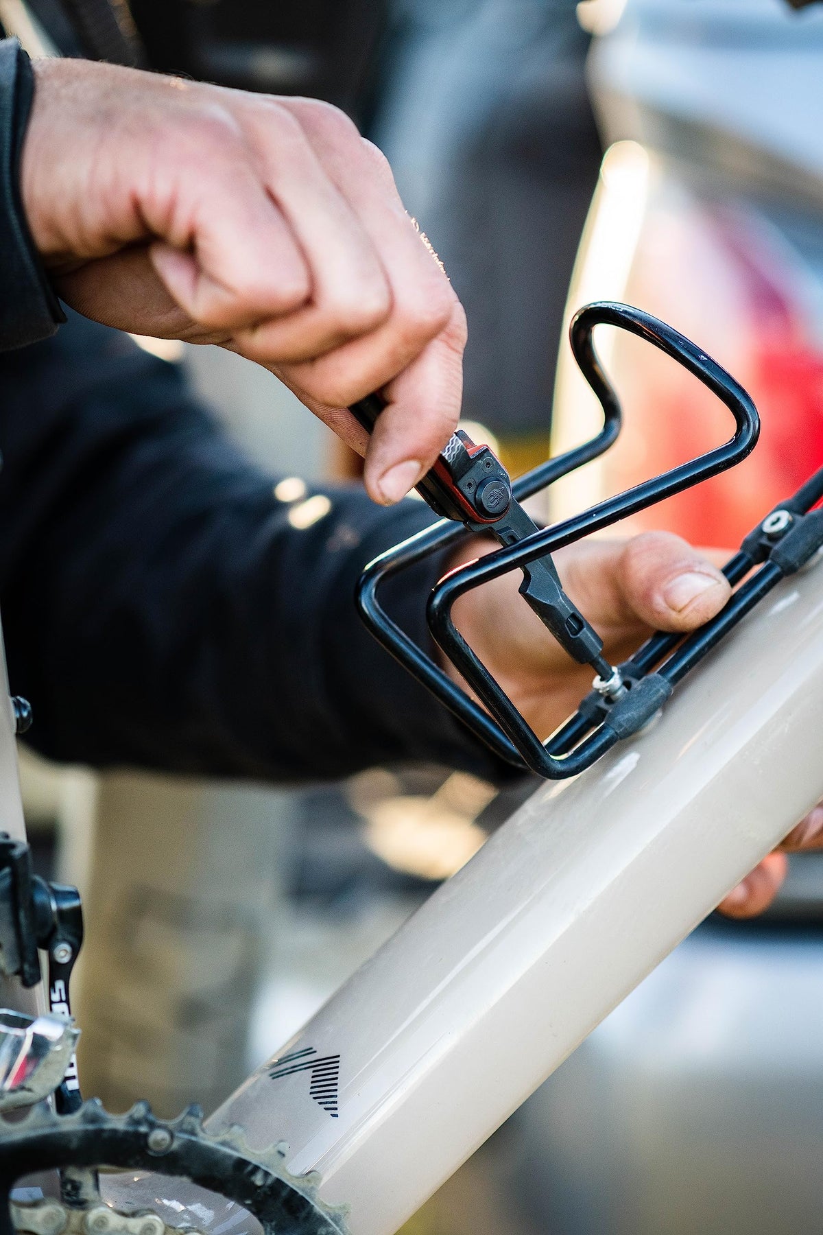 Gerber Armbar Trade awl for gear modification on trails.