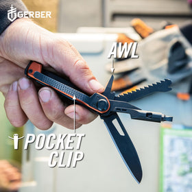 Gerber Armbar Trade pry bar for campsite maintenance.
